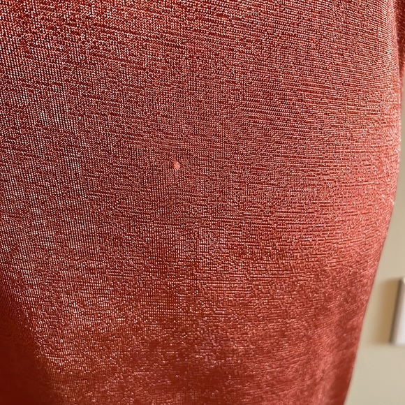 ASOS Burnt Orange Slinky Shirt Dress Size 0 NWOT - Picture 6 of 6